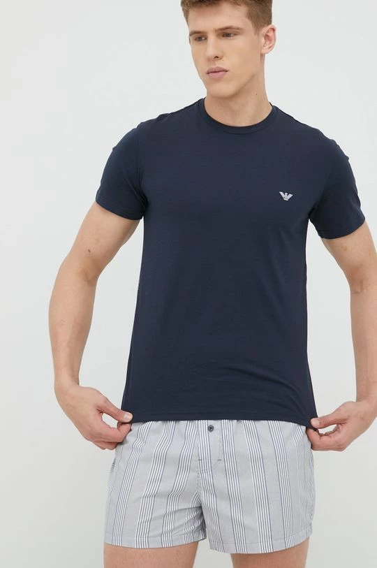 Ανδρικά Πιζάμα Βαμβακερές πιτζάμες Emporio Armani Underwear ναυτικό μπλε 1 Ανδρικά Πιζάμα Βαμβακερές πιτζάμες Emporio Armani Underwear ναυτικό μπλε