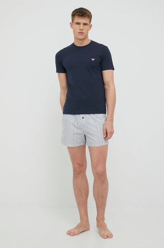 Ανδρικά Πιζάμα Βαμβακερές πιτζάμες Emporio Armani Underwear ναυτικό μπλε 2 Ανδρικά Πιζάμα Βαμβακερές πιτζάμες Emporio Armani Underwear ναυτικό μπλε - Image 2
