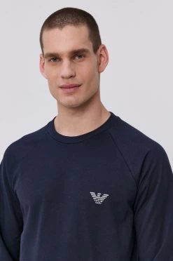 Emporio Armani Underwear Ανδρικά Πιζάμα Μπλούζα πιτζάμας Emporio Armani χρώμα: ναυτικό μπλε -Emporio Κατάστημα unnamed file 1126