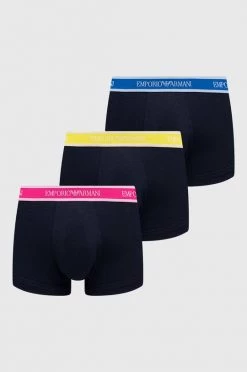 Ανδρικά Μπόξερ και σλιπ Μποξεράκια Emporio Armani Underwear (3-pack) χρώμα: ναυτικό μπλε