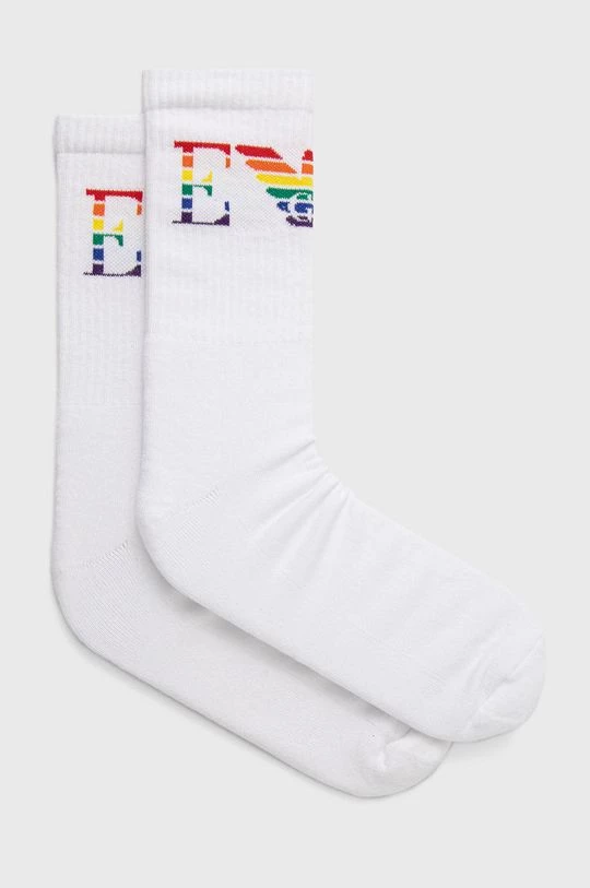 Ανδρικά Κάλτσες Emporio Armani Underwear χρώμα: άσπρο 1 Ανδρικά Κάλτσες Emporio Armani Underwear χρώμα: άσπρο