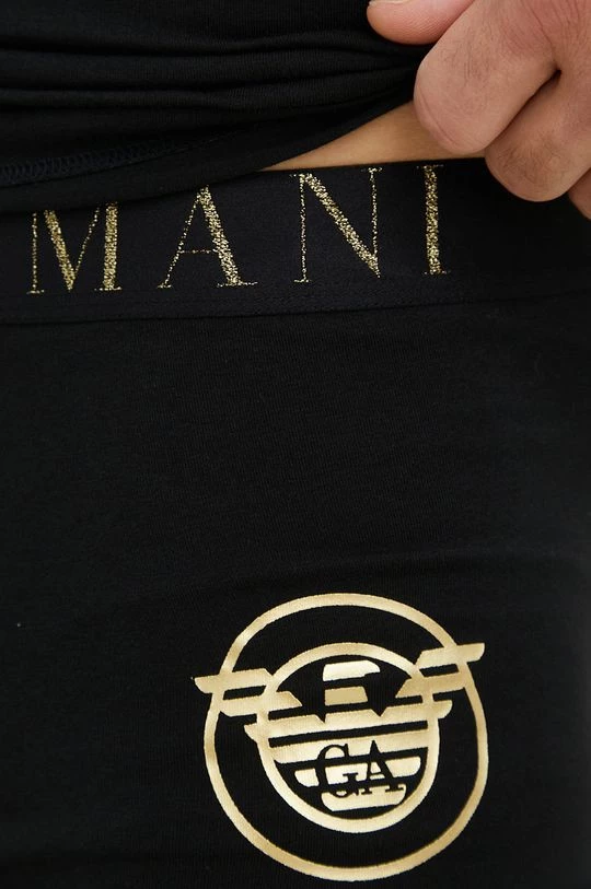 Ανδρικά Πιζάμα Μπλουζάκι και μποξεράκι Emporio Armani Underwear μαύρο 6 Ανδρικά Πιζάμα Μπλουζάκι και μποξεράκι Emporio Armani Underwear μαύρο - Image 6
