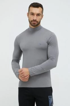 Ανδρικά Μακρυμάνικα Longsleeve Emporio Armani Underwear γκρι