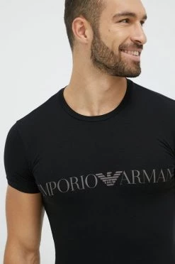 Ανδρικά Μπλουζάκια Μπλουζάκι Emporio Armani Underwear μαύρο
