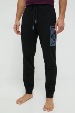 Ανδρικά Παντελόνια φόρμας Παντελόνι φόρμας Emporio Armani Underwear μαύρο
