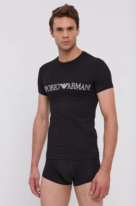 Ανδρικά Πιζάμα Σετ πιτζάμας Emporio Armani Underwear μαύρο 1 Ανδρικά Πιζάμα Σετ πιτζάμας Emporio Armani Underwear μαύρο