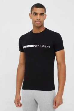 Ανδρικά Μπλουζάκια Μπλουζάκι Emporio Armani Underwear μαύρο