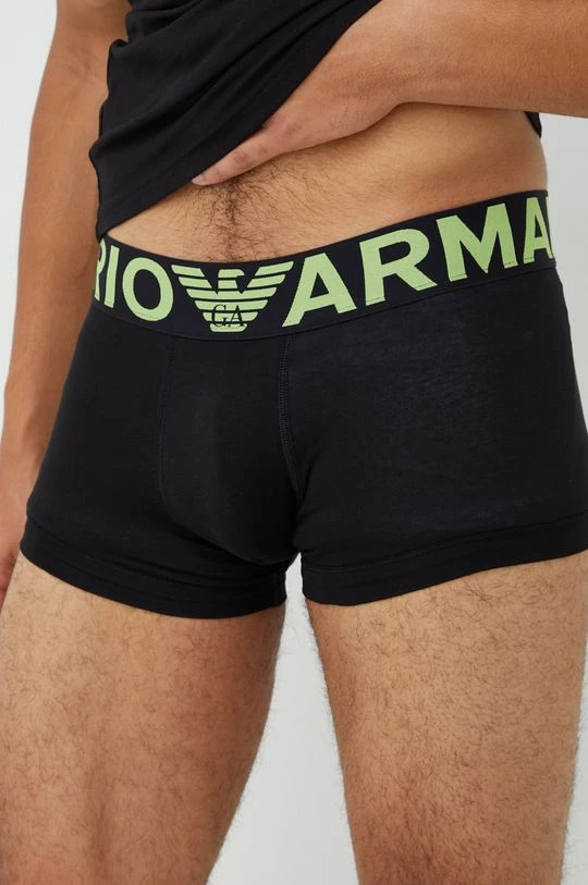 Ανδρικά Πιζάμα Πιτζάμα Emporio Armani Underwear μαύρο 3 Ανδρικά Πιζάμα Πιτζάμα Emporio Armani Underwear μαύρο - Image 3