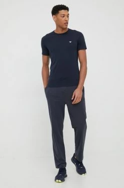 Ανδρικά Πιζάμα Βαμβακερή πιτζάμα μπλουζάκι Emporio Armani Underwear ναυτικό μπλε -Emporio Κατάστημα unnamed file 605