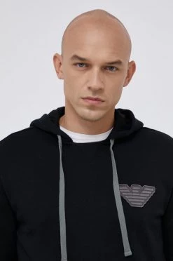 Ανδρικά Χωρίς φερμουάρ Μπλούζα Emporio Armani Underwear χρώμα: μαύρο -Emporio Κατάστημα unnamed file 911