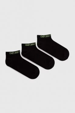 Ανδρικά Κάλτσες Emporio Armani Underwear 3-pack μαύρο